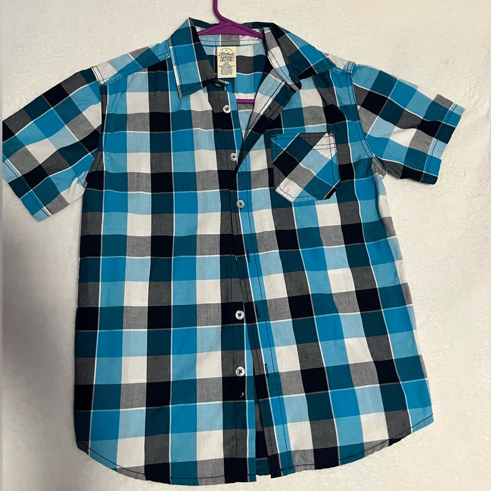 Faded Glory kids L button down shirt